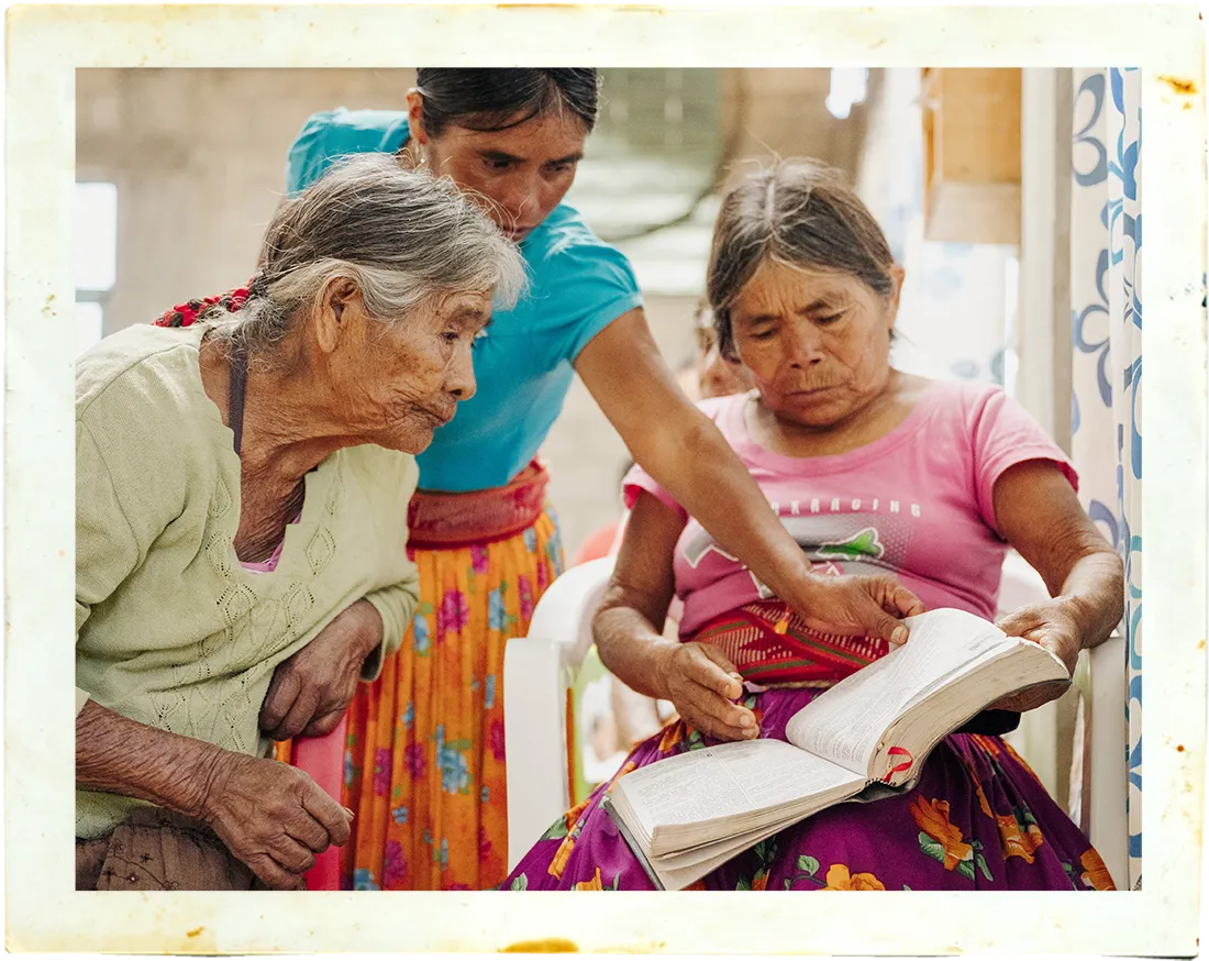 Women reading Bible
