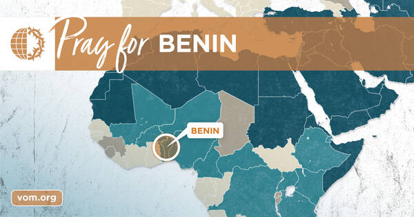 Map of Benin's location