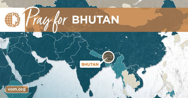 Map of Bhutan's location