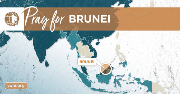 Map of Brunei's location