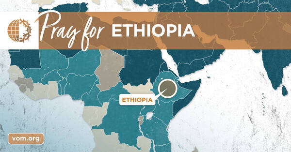 Map of Ethiopia's location