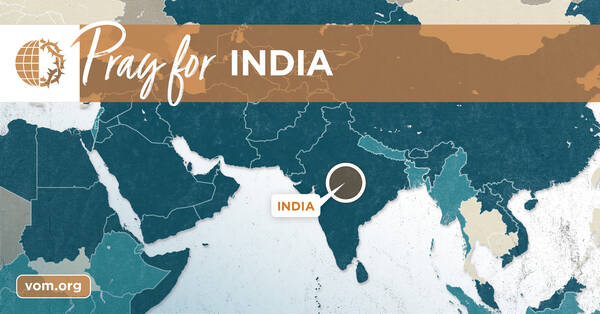 Map of India's location