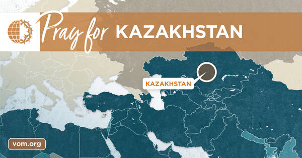 Map of Kazakhstan's location