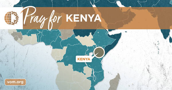 Map of Kenya's location