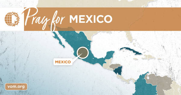 Map of Mexico's location