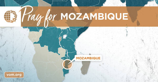 Map of Mozambique's location