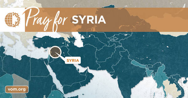 Map of Syria's location