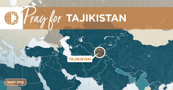 Map of Tajikistan's location