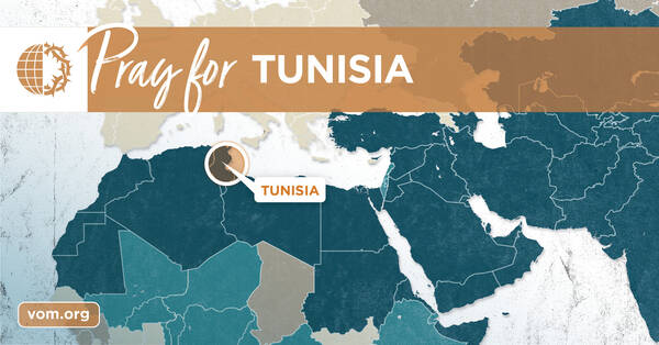 Map of Tunisia's location