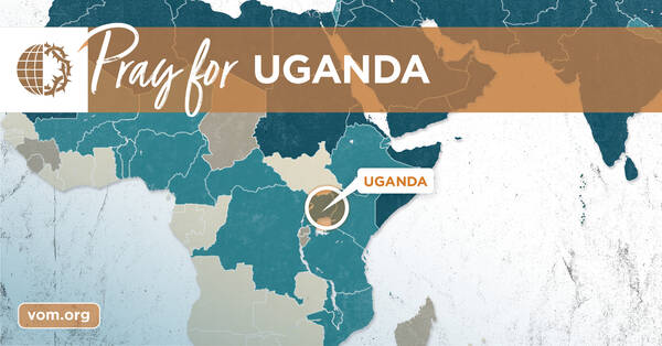 Map of Uganda's location