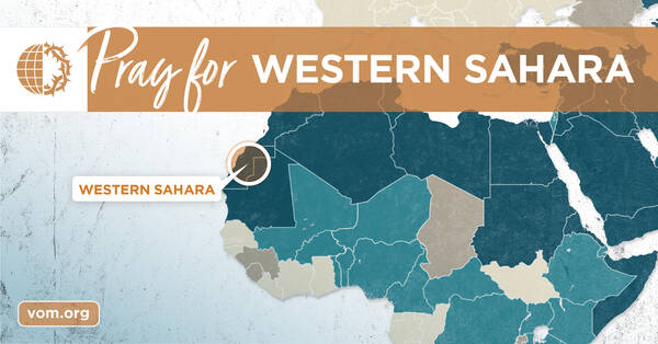 Map of Western Sahara's location